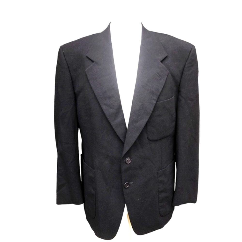 Valentino UOMO Black Pure Wool Blazer